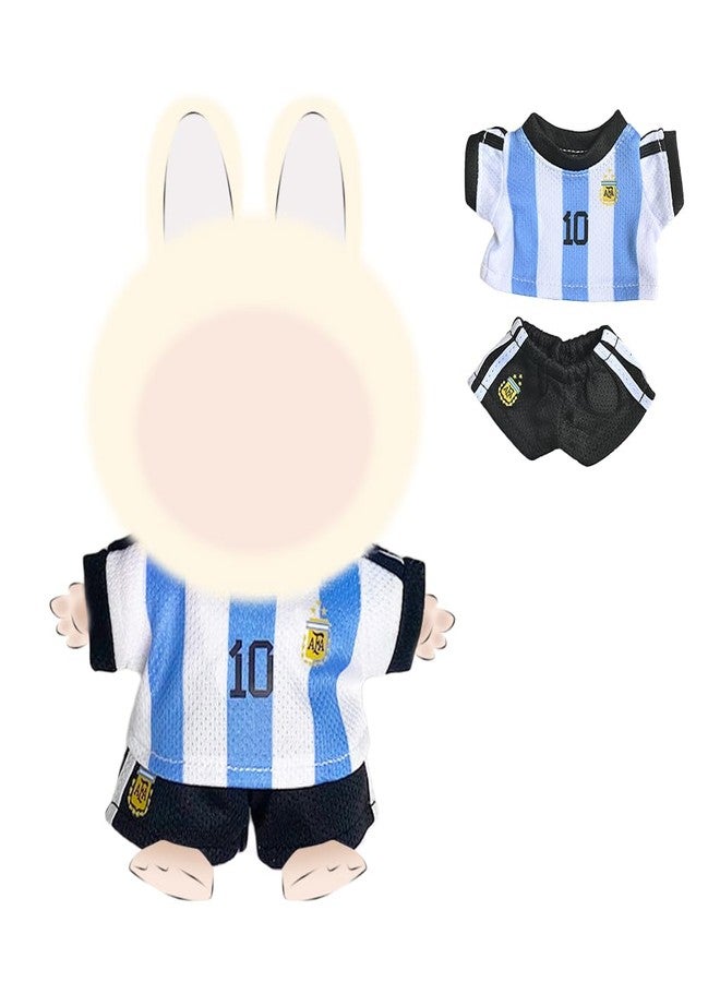 FANCYKU® Doll Clothes Fashion Football Outfit Top and Shorts Compatible with 4 Inch and 6 Inch Collectible Figures Clothing Accessories for Dolls Sports Theme Wardrobe Styling and Display Upgrade - Image 1